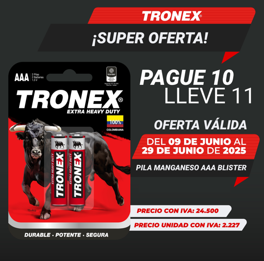 Compra 10 Lleva 11 Unidades de Blíster AAA