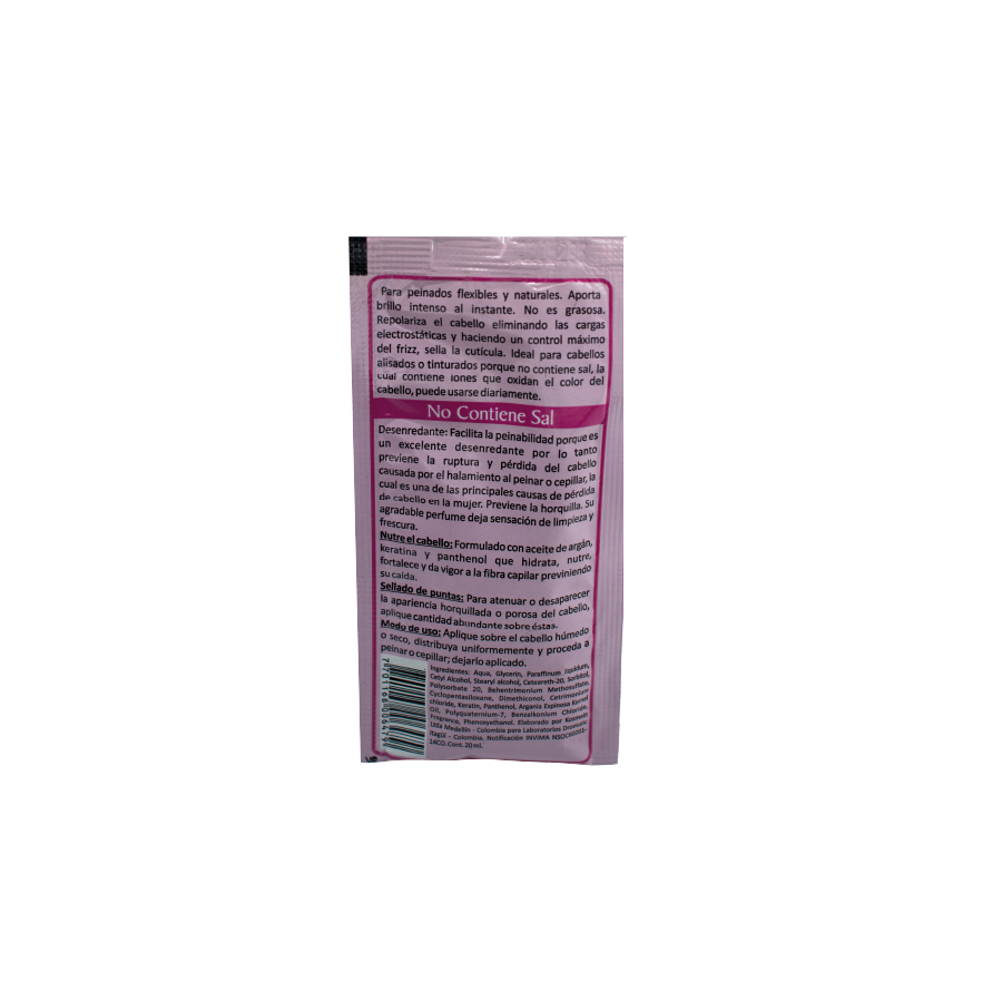 Crema para Peinar Zero Sal Sachet x20ml