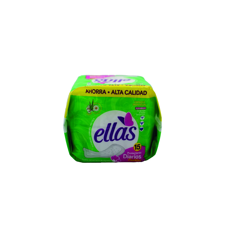 Protectores diarios anatómico x15