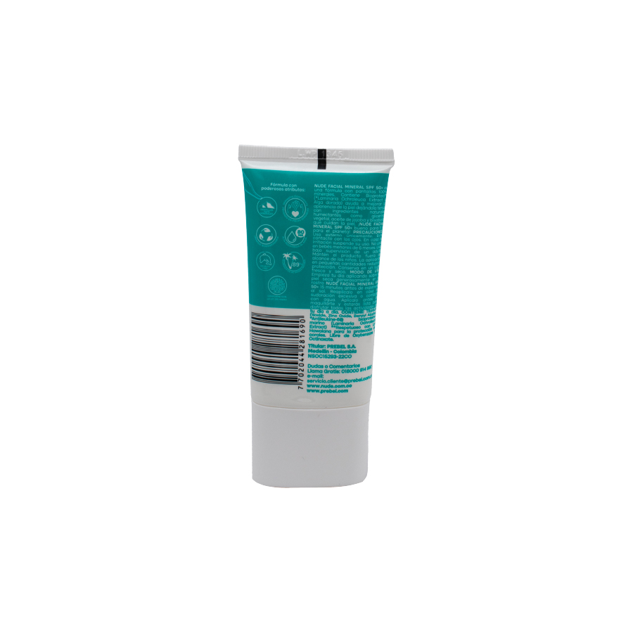 Protector Solar Nude Facial Mineral 40ml