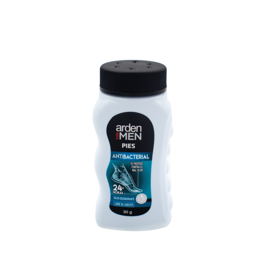 Talco en polvo para hombre Antibacterial 30g
