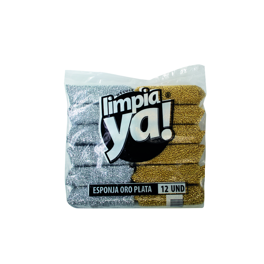 Esponja Oro Plata x12