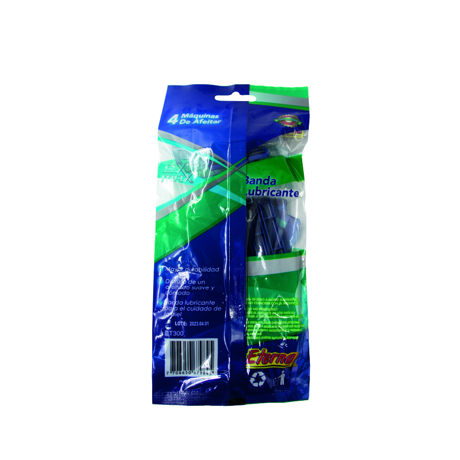 Maquina De Afeitar Economica paquete X4 und